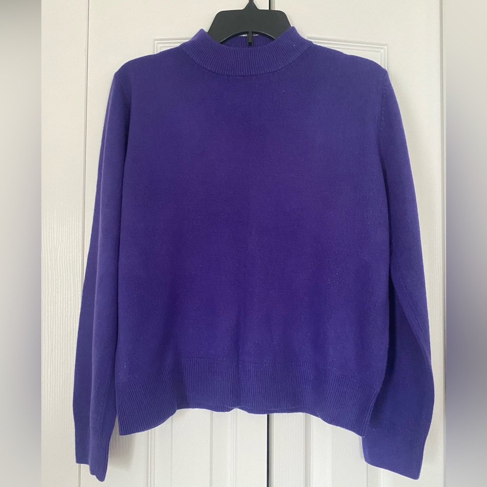 Vintage Sag Harbor Mock Neck Pullover Sweater. Size P-XL
Beautiful Purple!